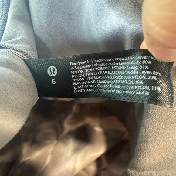 Lululemon Align Tank Top Diamond Dye Graphite Grey Pink Bliss Size 6 Yoga Crop - Picture 5 of 5